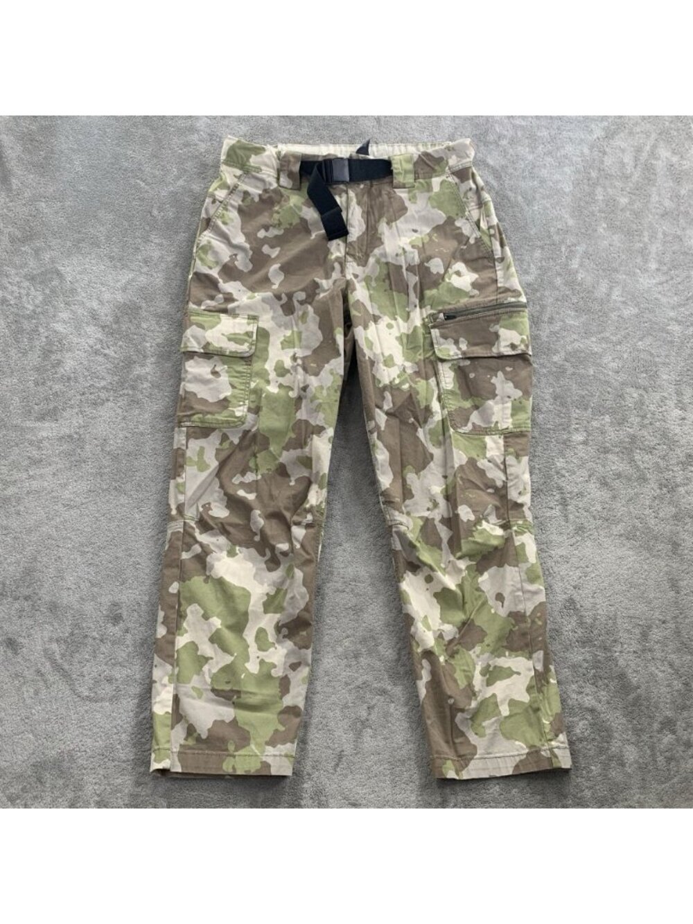 Mountain Hardware Cascade Pass Pants Womens 8 Camo Cargo Gorpcore Belted Outdoor